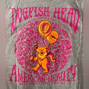 Dogfish Head Grateful Dead American Beauty Hazy IPA Tee Size M